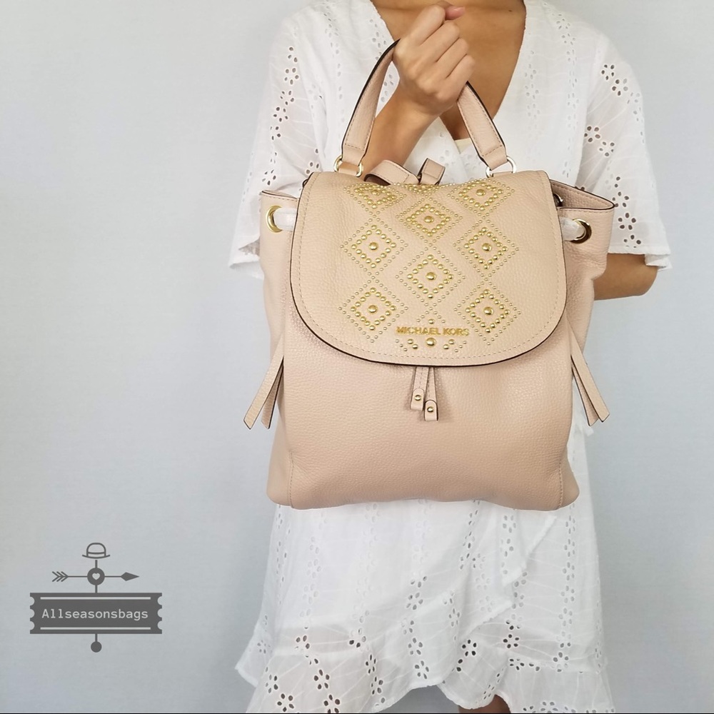 NWT Michael Kors Riley Ballet Large Backpack Bag - Picture 4 of 8